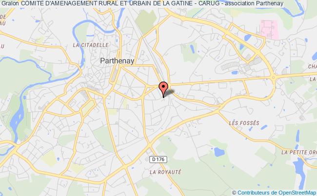 plan association Comite D'amenagement Rural Et Urbain De La Gatine - Carug - Parthenay