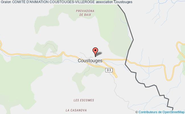 plan association ComitÉ D'animation Coustouges-villeroge Coustouges