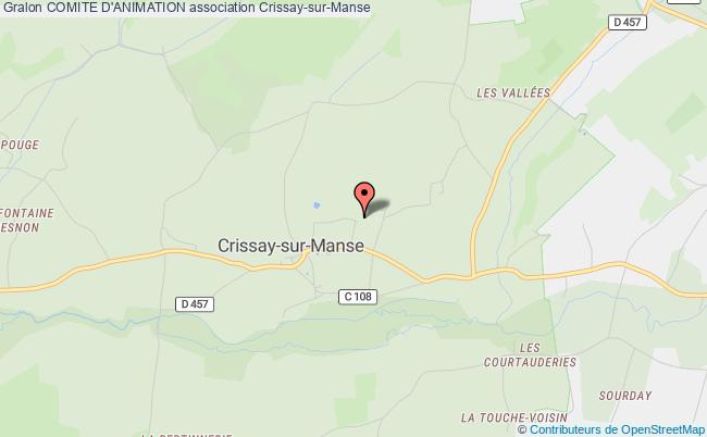 plan association Comite D'animation Crissay-sur-Manse