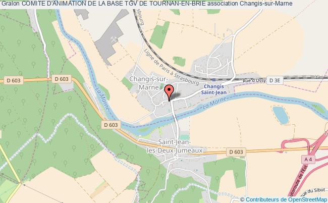 plan association Comite D'animation De La Base Tgv De Tournan-en-brie Changis-sur-Marne