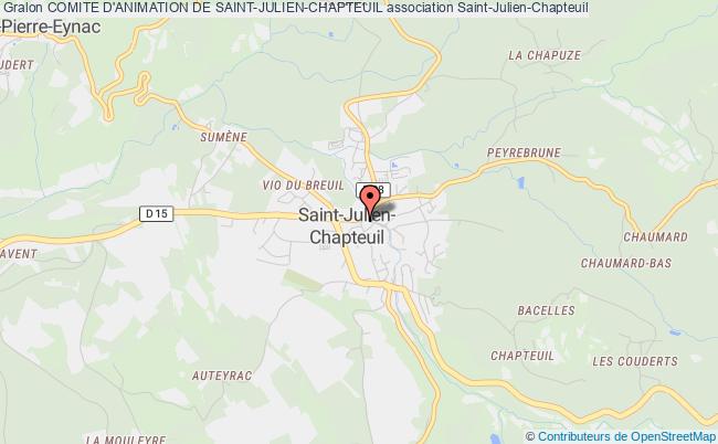 plan association Comite D'animation De Saint-julien-chapteuil Saint-Julien-Chapteuil