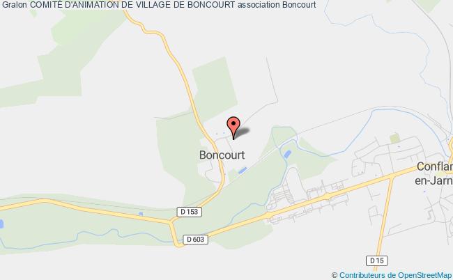 plan association ComitÉ D'animation De Village De Boncourt Boncourt