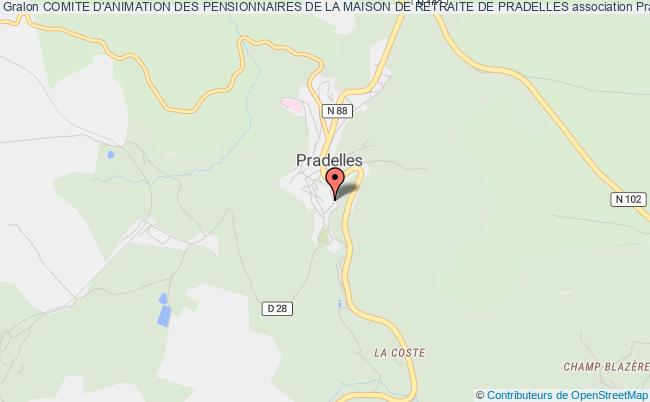 COMITE D'ANIMATION DES PENSIONNAIRES DE LA MAISON DE RETRAITE DE PRADELLES