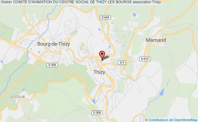 plan association Comite D'animation Du Centre Social De Thizy Les Bourgs Thizy-les-Bourgs