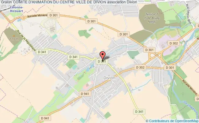 plan association Comite D'animation Du Centre Ville De Divion Divion