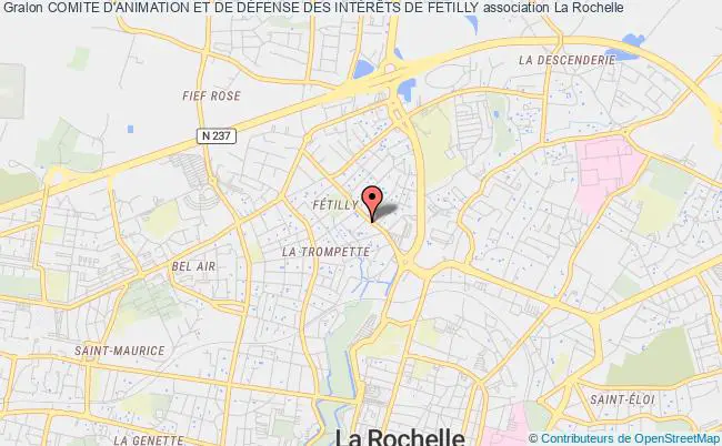 plan association Comite D'animation Et De DÉfense Des IntÉrÊts De Fetilly La Rochelle