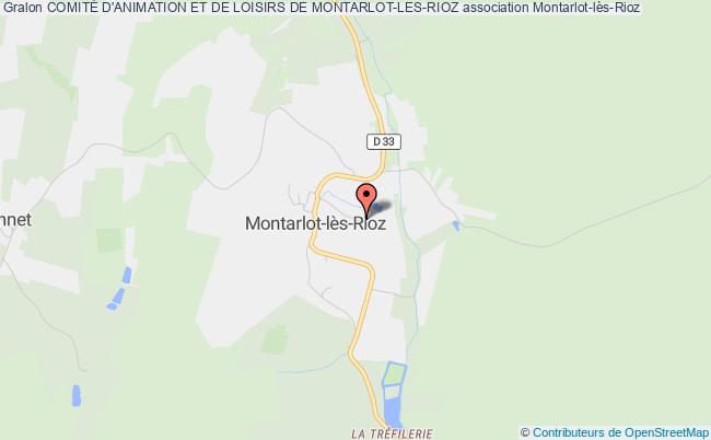 plan association ComitÉ D'animation Et De Loisirs De Montarlot-les-rioz Montarlot-lès-Rioz