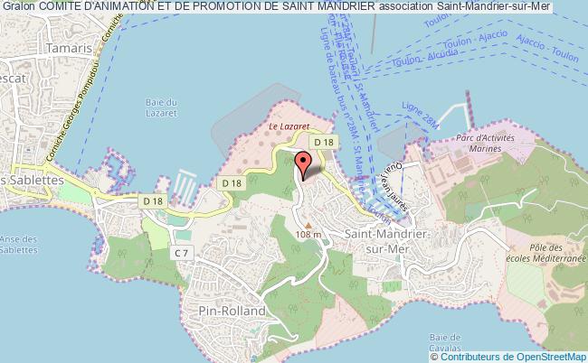 plan association Comite D'animation Et De Promotion De Saint Mandrier Saint-Mandrier-sur-Mer