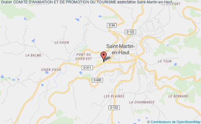 plan association Comite D'animation Et De Promotion Du Tourisme Saint-Martin-en-Haut