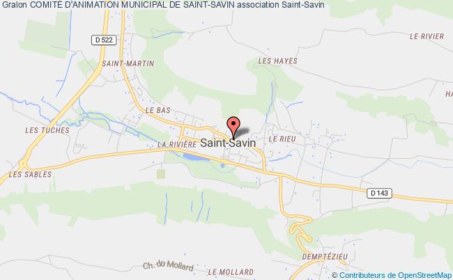 plan association ComitÉ D'animation Municipal De Saint-savin Saint-Savin