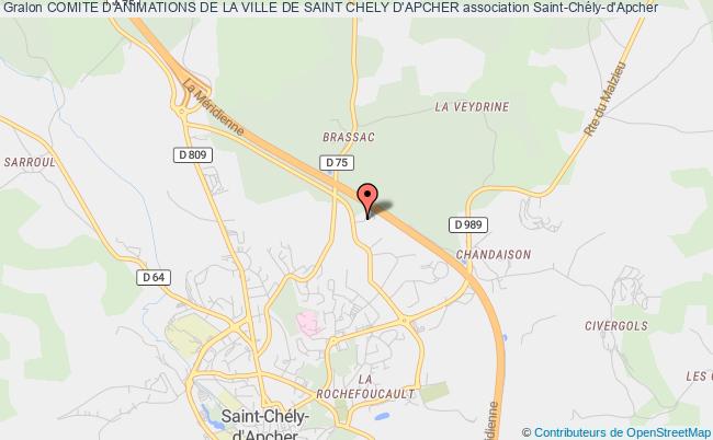 plan association Comite D'animations De La Ville De Saint Chely D'apcher Saint-Chély-d'Apcher