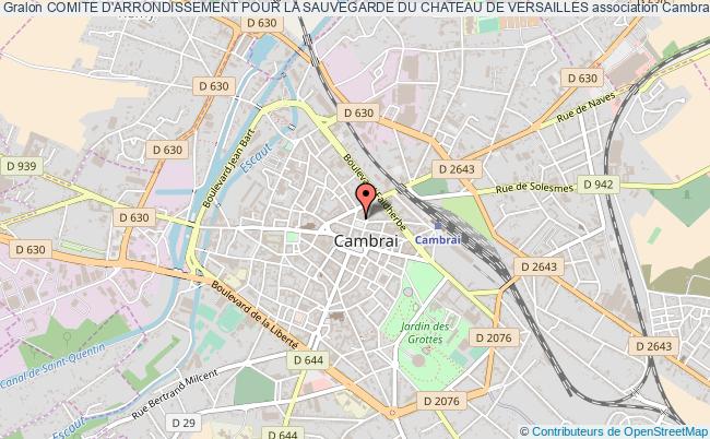plan association Comite D'arrondissement Pour La Sauvegarde Du Chateau De Versailles Cambrai