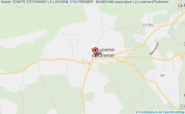 plan association Comite D'echange La Lucerne D'outremer - Mundham La    Lucerne-d'Outremer