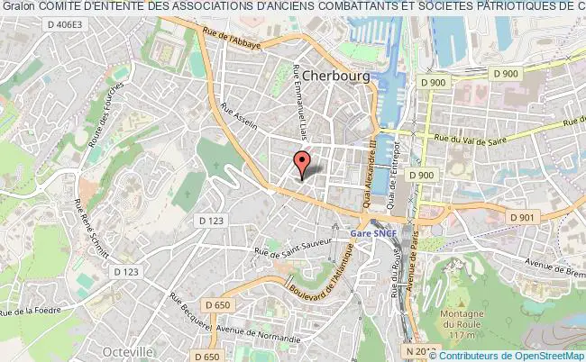 plan association Comite D'entente Des Associations D'anciens Combattants Et Societes Patriotiques De Cherbourg En Cotentin CHERBOURG-EN-COTENTIN
