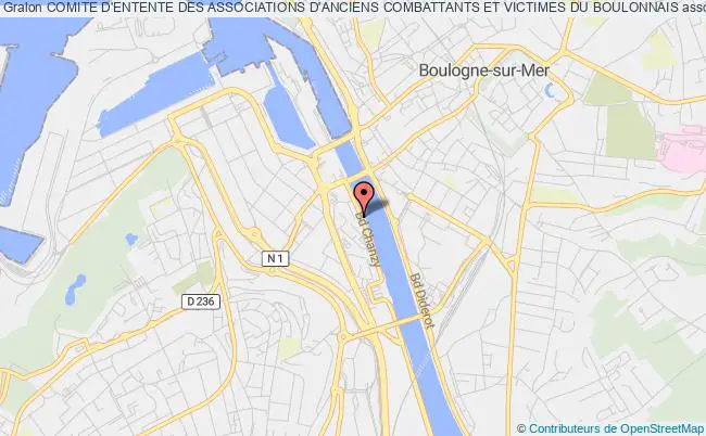 plan association Comite D'entente Des Associations D'anciens Combattants Et Victimes Du Boulonnais Boulogne-sur-Mer