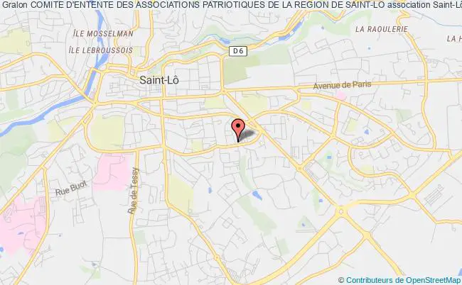 plan association Comite D'entente Des Associations Patriotiques De La Region De Saint-lo Saint-Lô
