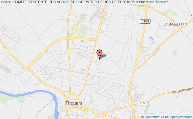 plan association ComitÉ D'entente Des Associations Patriotiques De Thouars Thouars