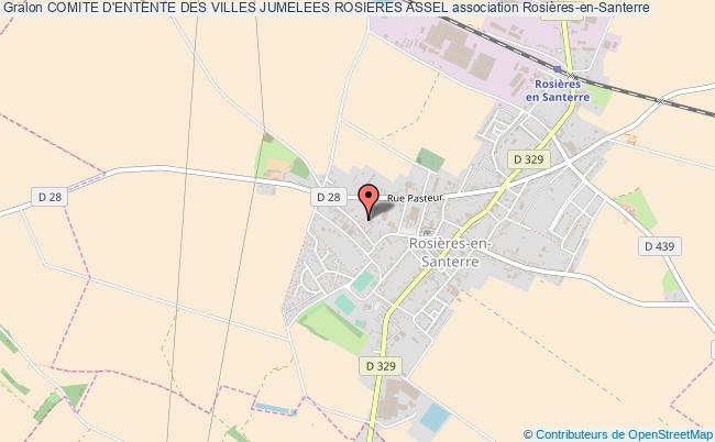 plan association Comite D'entente Des Villes Jumelees Rosieres Assel Rosières-en-Santerre