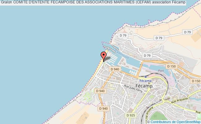 plan association Comite D'entente Fecampoise Des Associations Maritimes (cefam) Fécamp