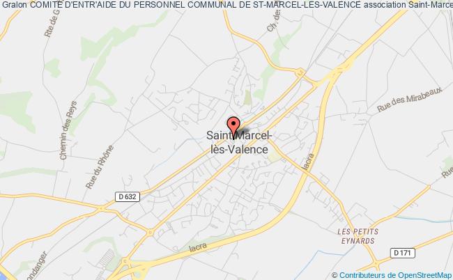 plan association Comite D'entr'aide Du Personnel Communal De St-marcel-les-valence Saint-Marcel-lès-Valence