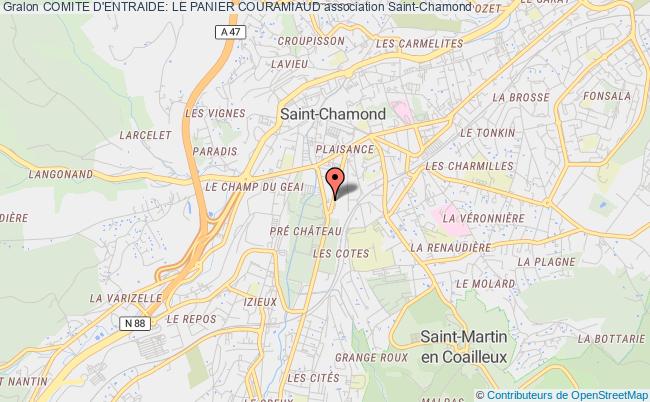 plan association Comite D'entraide: Le Panier Couramiaud Saint-Chamond