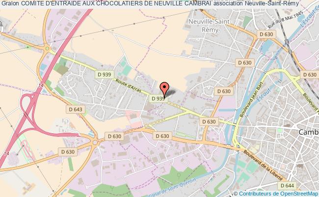plan association Comite D'entraide Aux Chocolatiers De Neuville Cambrai Neuville-Saint-Rémy