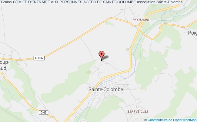 plan association Comite D'entraide Aux Personnes Agees De Sainte-colombe Sainte-Colombe