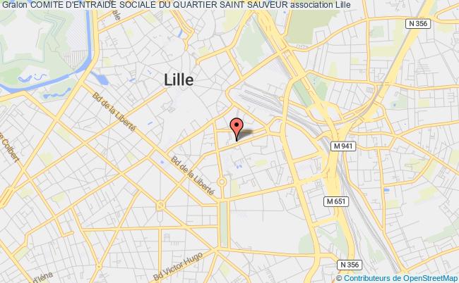 plan association Comite D'entraide Sociale Du Quartier Saint Sauveur Lille