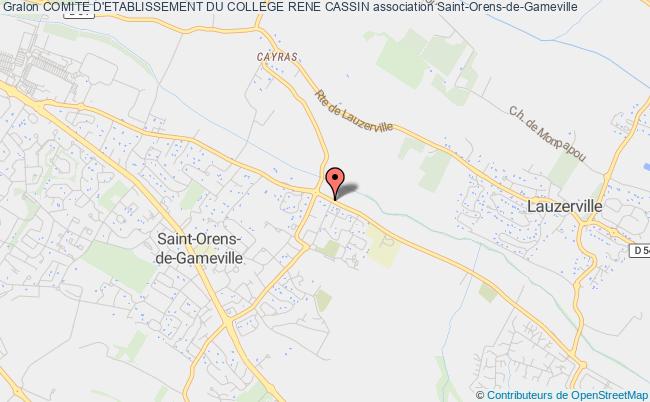 plan association Comite D'etablissement Du College Rene Cassin Saint-Orens-de-Gameville