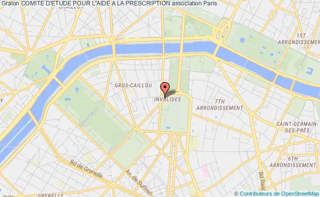 plan association Comite D'etude Pour L'aide A La Prescription Paris