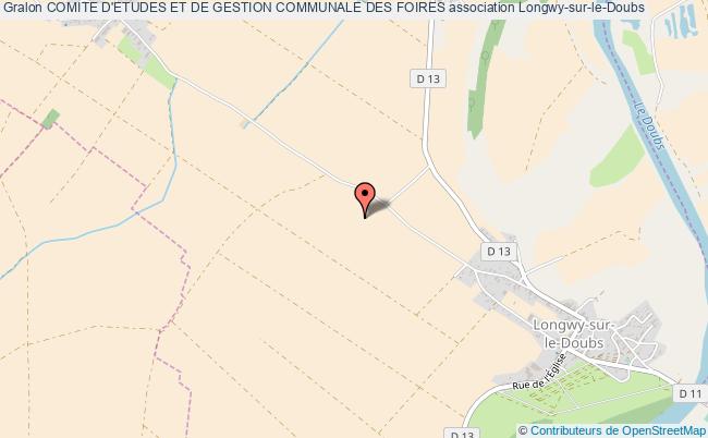 plan association Comite D'etudes Et De Gestion Communale Des Foires Longwy-sur-le-Doubs