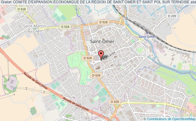plan association ComitÉ D'expansion Économique De La RÉgion De Saint Omer Et Saint Pol Sur Ternoise Saint-Omer