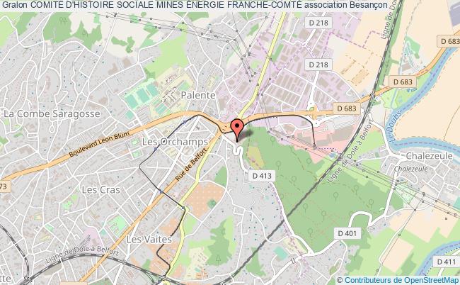 plan association Comite D'histoire Sociale Mines Énergie Franche-comtÉ Besançon