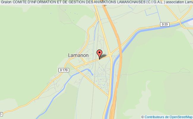 plan association Comite D'information Et De Gestion Des Animations Lamanonaises (c.i.g.a.l.) Lamanon