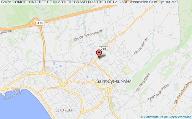 plan association Comite D'interet De Quartier ' Grand Quartier De La Gare' Saint-Cyr-sur-Mer