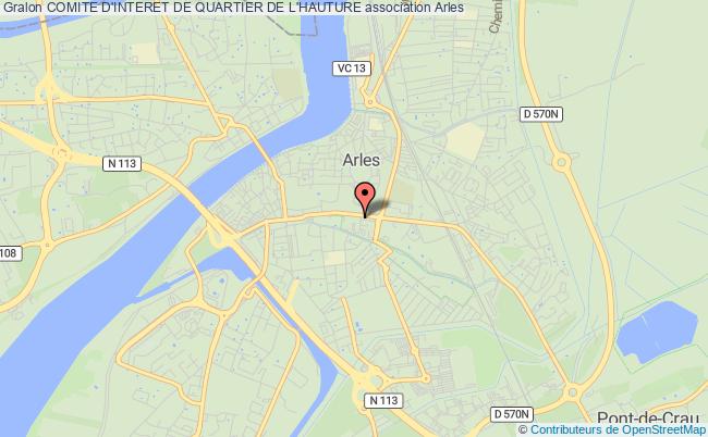 plan association Comite D'interet De Quartier De L'hauture Arles