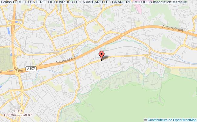 plan association Comite D'interet De Quartier De La Valbarelle - Graniere - Michelis Marseille