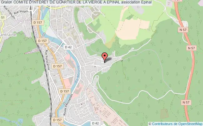 plan association Comite D'interet De Quartier De La Vierge A Epinal Épinal