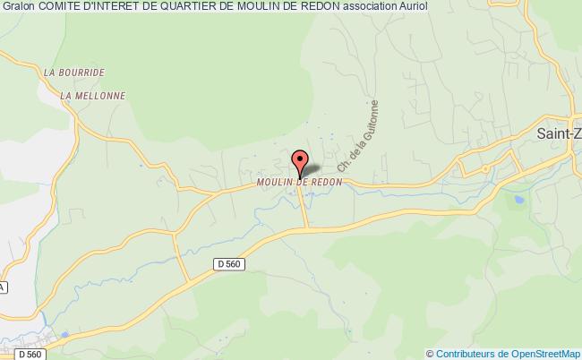 plan association Comite D'interet De Quartier De Moulin De Redon Auriol