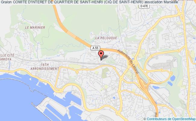plan association Comite D'interet De Quartier De Saint-henri (ciq De Saint-henri) Marseille 16