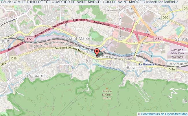 plan association Comite D'interet De Quartier De Saint-marcel (ciq De Saint-marcel) Marseille