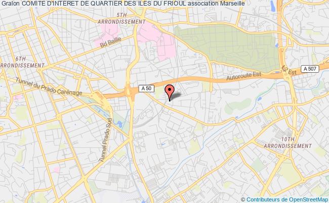 plan association Comite D'interet De Quartier Des Iles Du Frioul Marseille