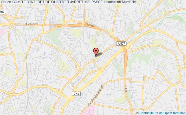 plan association Comite D'interet De Quartier Jarret Malpasse Marseille