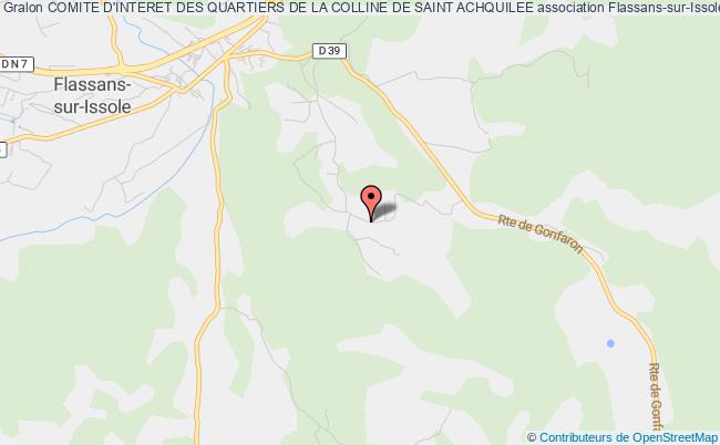 plan association Comite D'interet Des Quartiers De La Colline De Saint Achquilee Flassans-sur-Issole