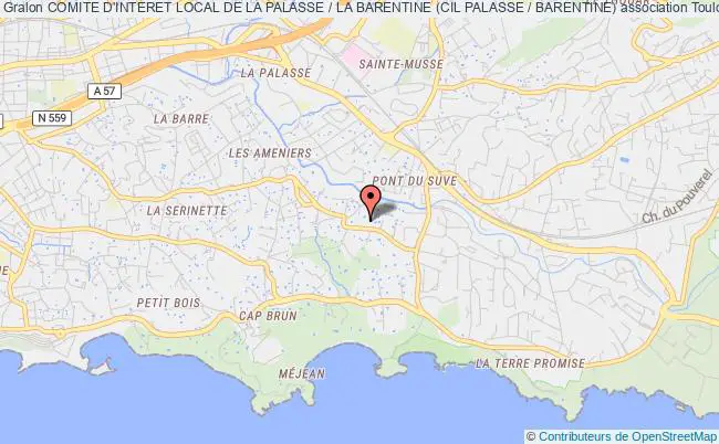 plan association Comite D'interet Local De La Palasse / La Barentine (cil Palasse / Barentine) Toulon
