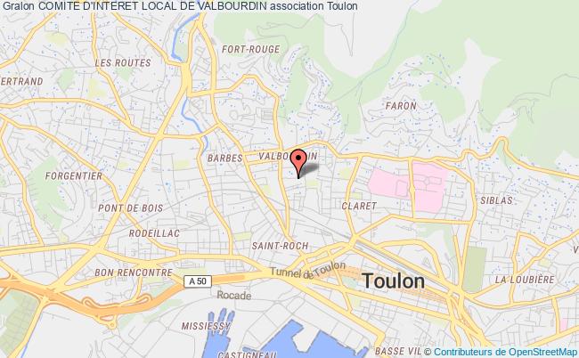 plan association Comite D'interet Local De Valbourdin Toulon
