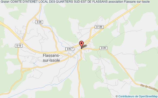 plan association ComitÉ D'intÉrÊt Local Des Quartiers Sud-est De Flassans Flassans-sur-Issole