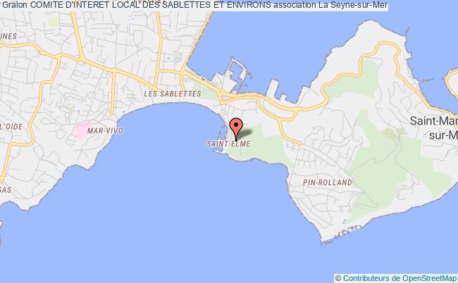 plan association Comite D'interet Local Des Sablettes Et Environs La    Seyne-sur-Mer