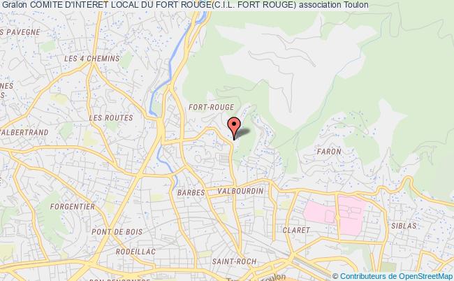 plan association Comite D'interet Local Du Fort Rouge(c.i.l. Fort Rouge) Toulon