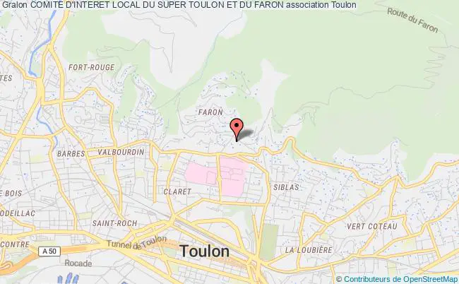 plan association Comite D'interet Local Du Super Toulon Et Du Faron Toulon